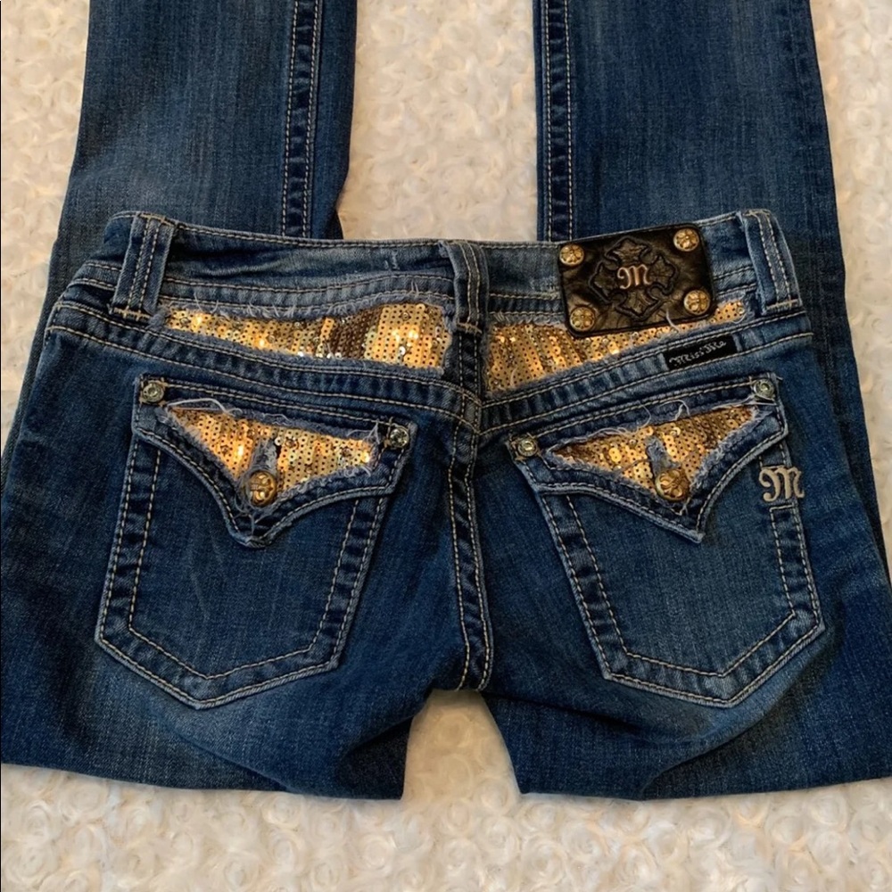 Gold Miss Me Jeans